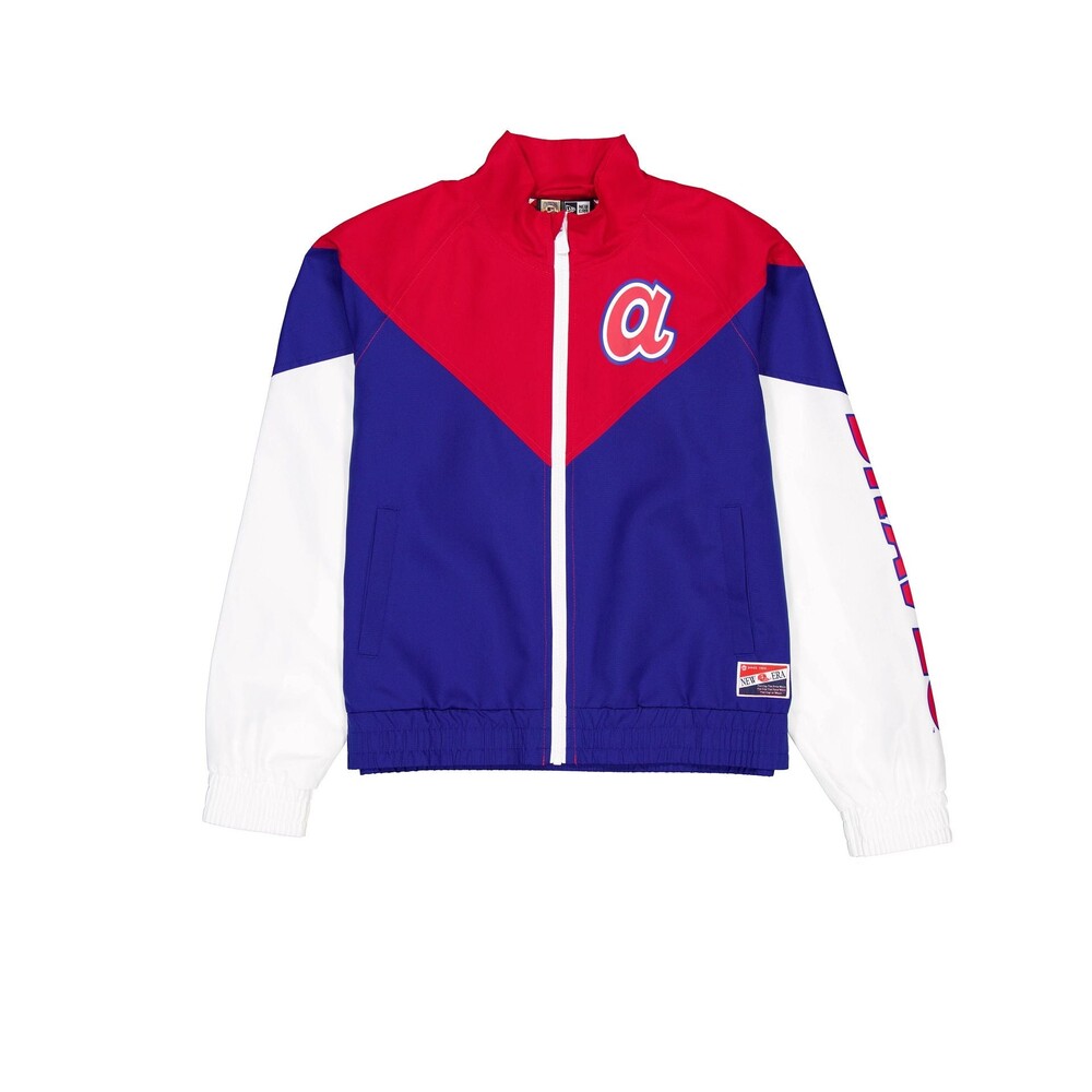 New Era Atlanta Braves Throwback Women's Windbreaker - Size XXL